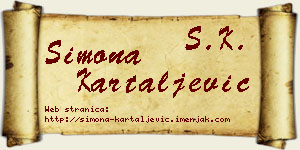 Simona Kartaljević vizit kartica